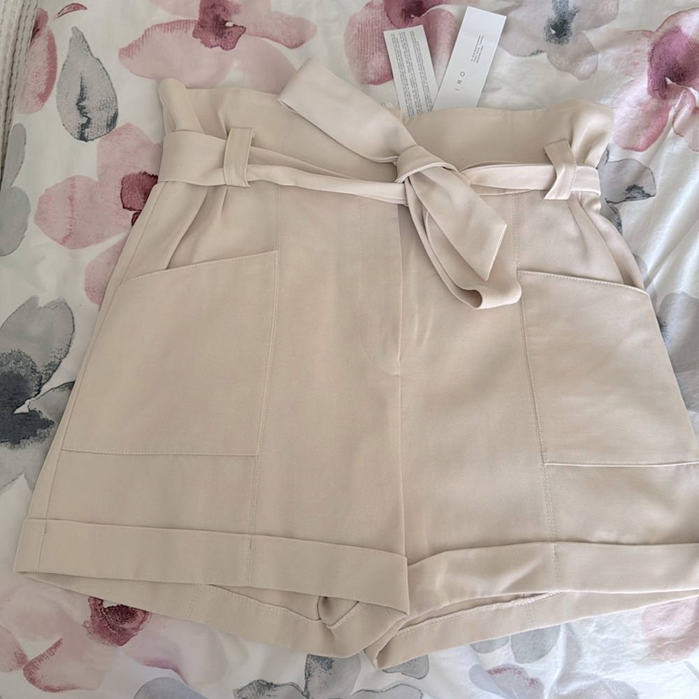 IRO NWT high waist shorts (above belly button)
